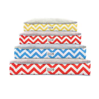 Soft N’ Tuff Rectangular Pet Crate Bed – Wave Print