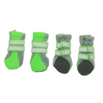 Neon Neoprene Dog Boots – Green