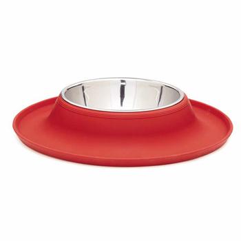 Zack and Zoey Crave Silicone Dog Bowl – Tomato