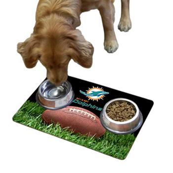 Miami Dolphins Pet Bowl Mat