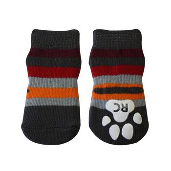 Gray Stripes PAWks Dog Socks