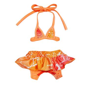Hanalei Dog Bikini – Tangerine