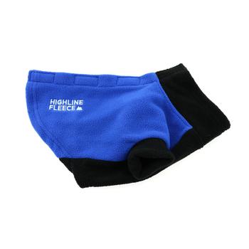 Highline Fleece Dog Coat by Doggie Design – Blue and Black