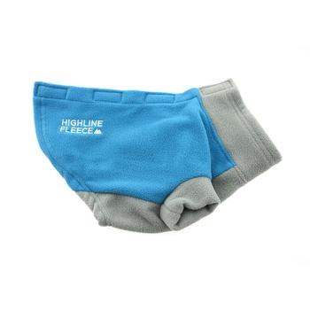 Highline Fleece Dog Coat by Doggie Design – Teal and Gray