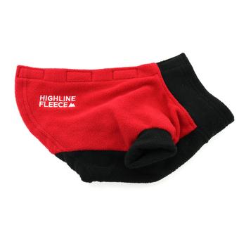 Highline Fleece Dog Coat by Doggie Design – Red and Black