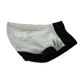 Highline Fleece Dog Coat by Doggie Design – Gray and Black