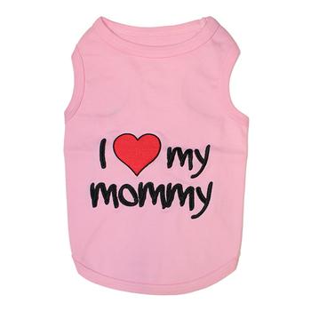 I Love Mommy Dog Tank – Pink