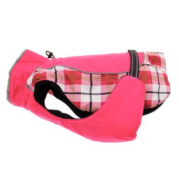 Alpine All Weather Dog Coat – Raspberry Plaid