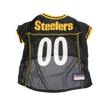 Pittsburgh Steelers Officially Licensed Dog Jersey – Yellow Trim