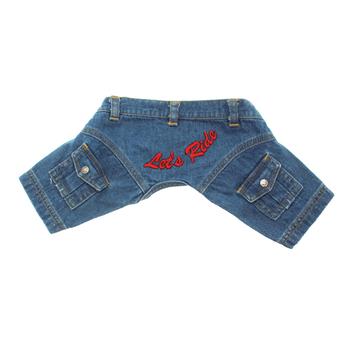 ‘Let’s Ride’ Biker Denim Dog Pants