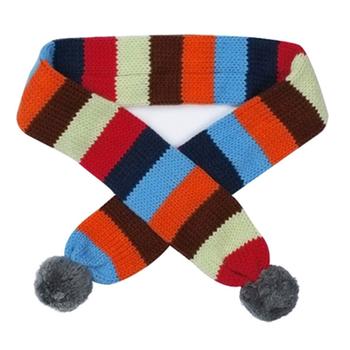 Worthy Dog Dapper Striped Dog Scarf – Gray