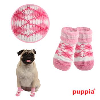 Argyle Dog Socks by Puppia – Pink