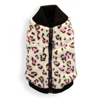 Cheetah Mink Vest by Hip Doggie – White
