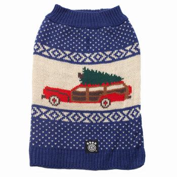 Clark’s Wagon & Tree Sweater – Blue Multi